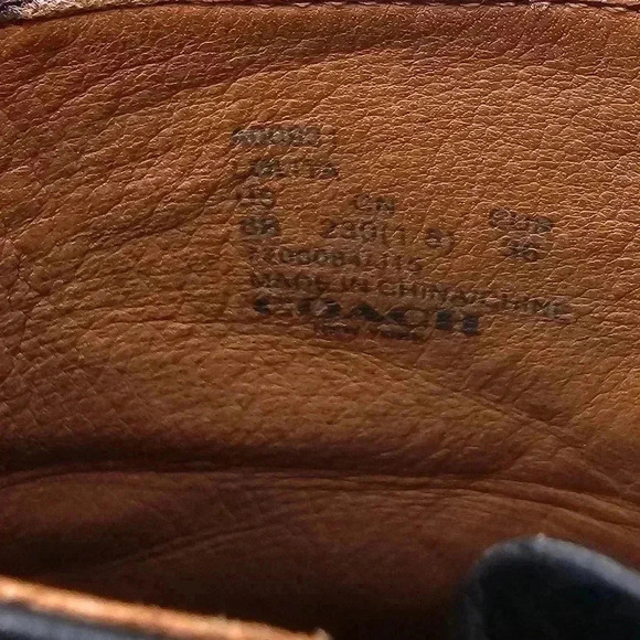 Coach Lolita Black Leather Bootie with Fringe Womens Size 6 - Picture 11 of 12